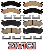 Ceramic Brake Pads Front Rear for CHEVROLET SILVERADO 1500HD 2500/HD 3500/HD