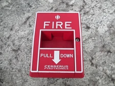 Cerberus Pyrotronics / Siemens MS-51 / 500-620503 Fire Alarm Pull Station Used