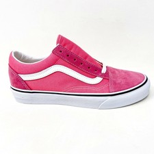 Vans Old Skool Pink Lemonade True White Womens Casual Shoes