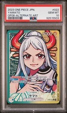 One Piece Japanese Yamato OP06-022 Wings of the Captain Alternate Art PSA 10
