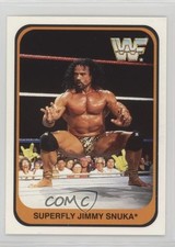 1991 Merlin WWF English Superfly Jimmy Snuka #45 0w6
