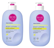 ( 2 PACK ) eos Shea Better Body Lotion for Dry Skin, Vanilla Cashmere, 16 fl oz