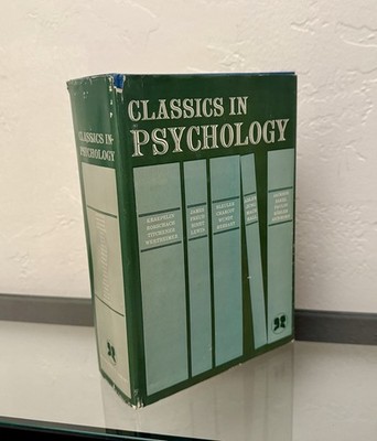 CLASSICS IN PSYCHOLOGY by Thorne Shipley 1961 HC / DJ