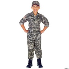 Unisex Kids U.S. Army Camoflauge Costume