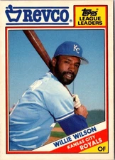 1988 Topps Revco League Leaders Willie Wilson #25 Kansas City Royals