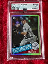 2020 Topps Chrome 1985 Aniv. Topps Gavin Lux #85TC-5 PSA 9 GEM MT