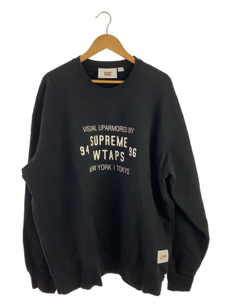 トップス Supreme WTAPS Crewneck Black XL Supreme × WTAPS Crew neck Sweatshirt black XXL Used | eBay