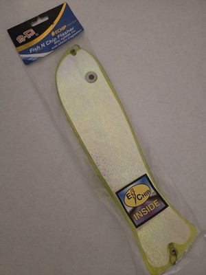 Pro-Troll FC11-106 Fish N Chip Flasher - Glow Chartreuse  Green - Fishing E-Chip