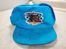 Vintage Camel Joe Smooth Character 90's Hat Tobacco Cigarette Blue Snapback
