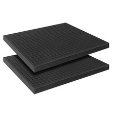Pick and Pluck Foam Sheets, 2Pcs 16 x 12 x 1.5 Inch 16x12x1.5inch, Black