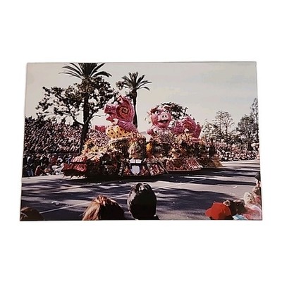 Vintage 1988 California Rose Parade Kodak ''Lovely Hula Hams'' Float Hawaiian Pig
