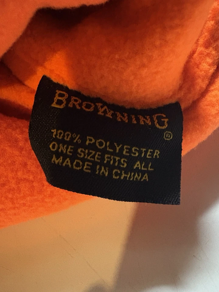 BROWNING All Season Fleece Beanie REALTREE Camo/Hunter  Orange - RTE, Reversible - Image 3 of 3