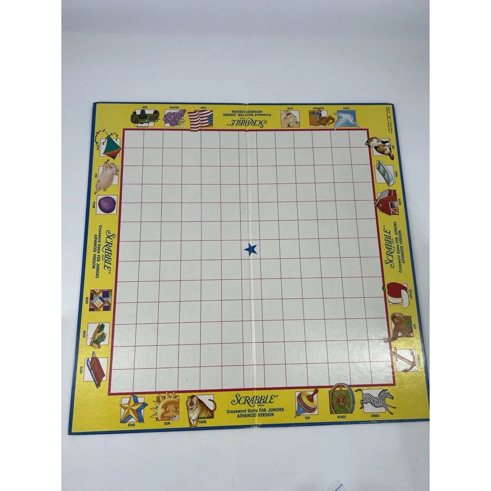 Scrabble for Juniors Crossword Game 1987 Selchow and Righter Kids Family Night - Image 3 of 4