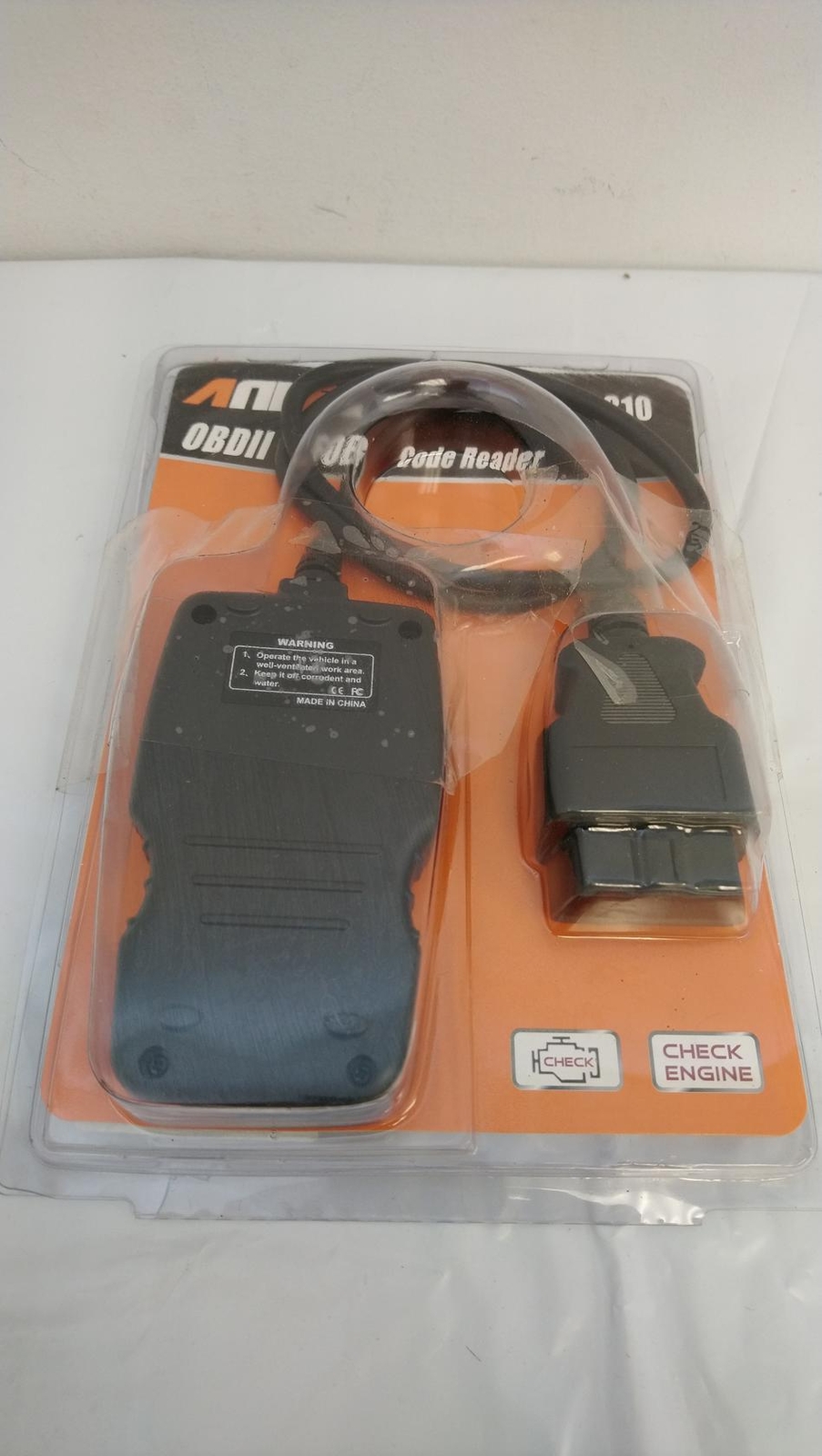 ANCEL AD310 Classic Enhanced Universal OBD II Scanner Car Engine Fault Black-image