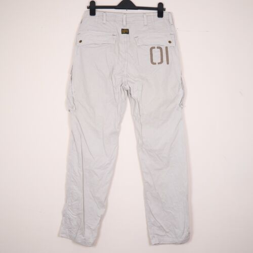 Pantalón cargo G-Star para hombre blanco roto CM ROVIC SUELTO con bolsillos W32 L32 - Ver descripción - Imagen 2 de 21