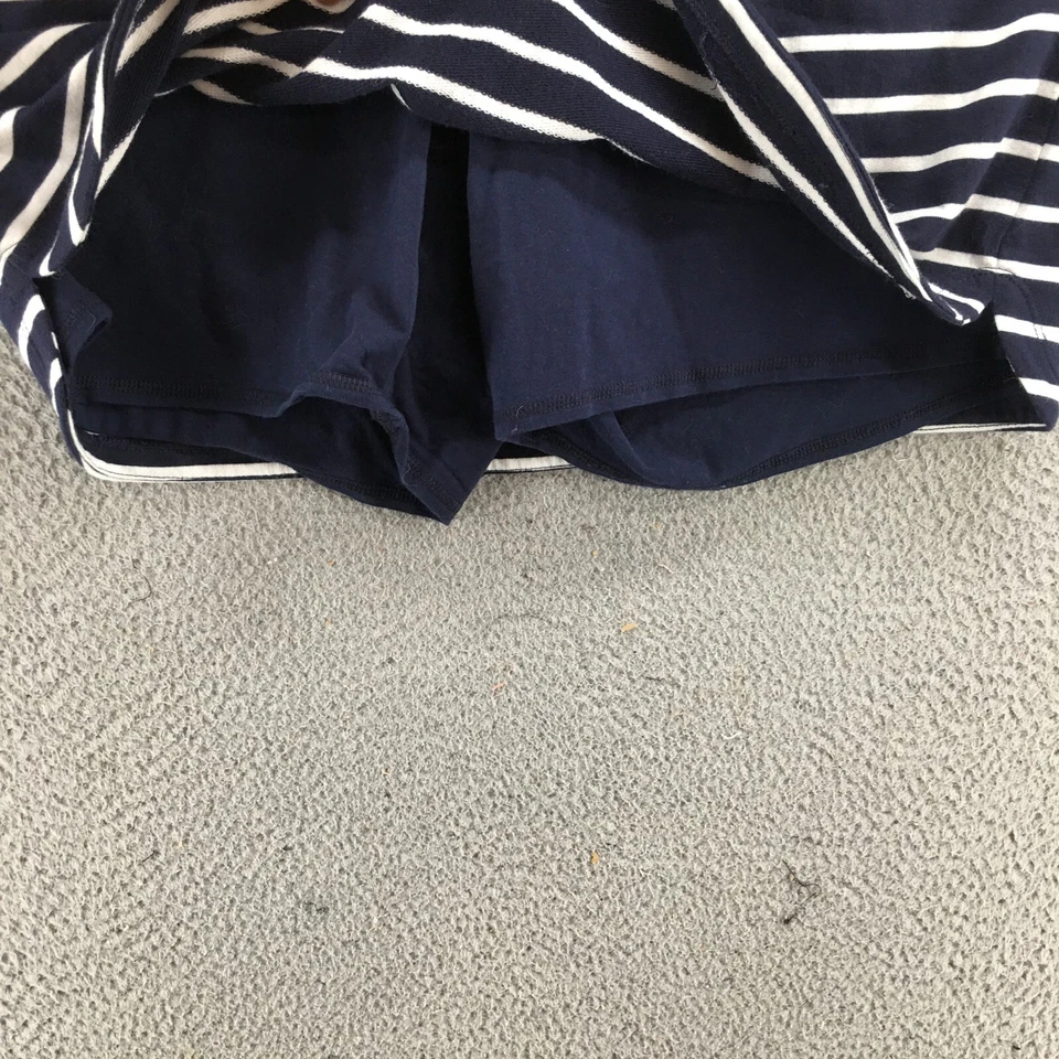 Mini Skort deportivo Karen Scott para mujer L multicolor a rayas mezcla de algodón cordón Foto 3 de 4