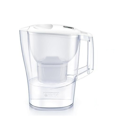BRITA Aluna Wasserfilterkanne weiß (2,4 l) mit Digital LTI neu leicht markiert