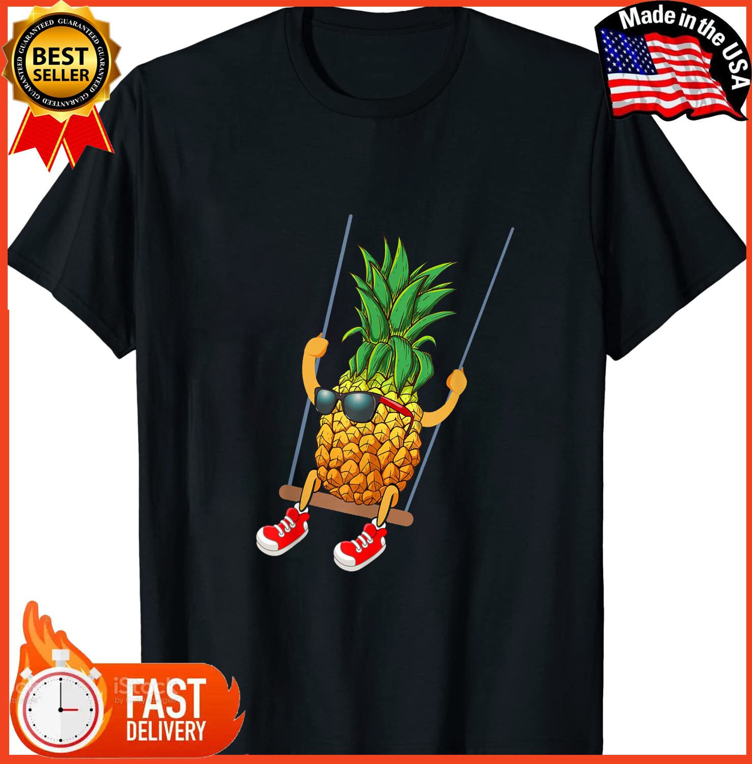 Funny Swinging Pineapple Swinger Tshirt