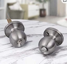 Probrico DL607SNET Keyed Alike Door Knobs Satin Nickel NEW IN BOX! FREE SHIPPING