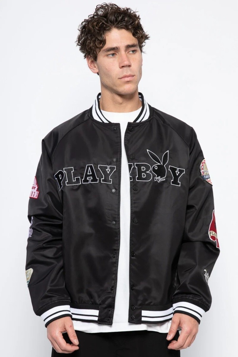 ☆Playboy x dreamteam Logo Coach Jacket☆ Playboy Coach Jacket Playboy Coach Langka