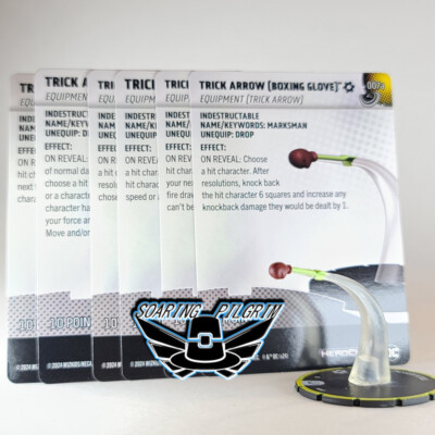 DC Heroclix TRICK ARROW - 007a-f  INCLUDES ALL CARDS Masters of Time