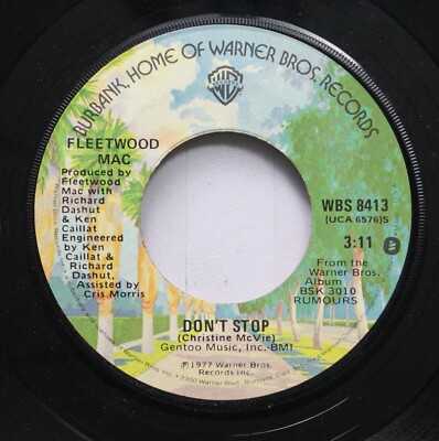 Rock 45 Fleetwood Mac - Never Going Back Again / Don'T Stop Auf Warner Bros.