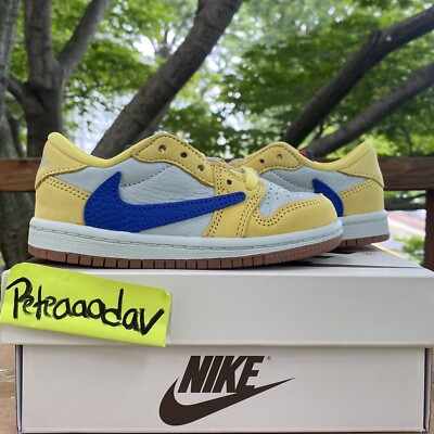ジョーダン 1 LOW x トラヴィス スコット 15cm ベビーシューズナイキ Jordan 1 Retro Low OG SP Travis Scott Olive (TD) - DZ5908