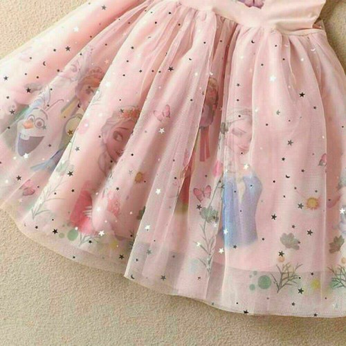 Kid Girls Elsa Princess Dress Children Birthday Party Tutu Tulle Dress Age 2-10 - Picture 8 of 15