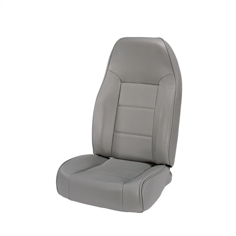 Rugged Ridge High-Back Front Seat Non-Recline Gray Fits 76-02 Jeep CJ & Wrangler - Image 2 of 4