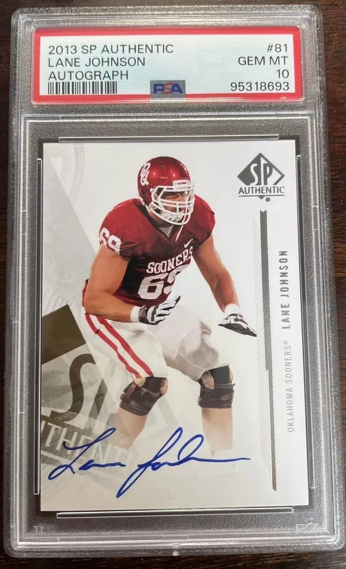 Lane Johnson SP Authentic #81 Autograph