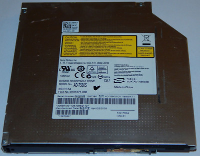 Sony SATA SLIM DVD-Brenner AD-7580S 8x DVD+/-RW DVD-RAM Brenner SuperMulti DELL