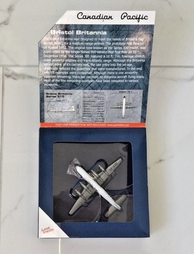 GEMINI JETS 1/400 CANADIAN PACIFIC BRISTOL BRITANNIA ITEM 70118 F/S RARE - Picture 2 of 22