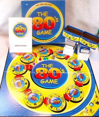 VTG THE 80's GAME 2001 TRIVIA BOARD GAME, HOW MUCH DO YOU REMEMBER?