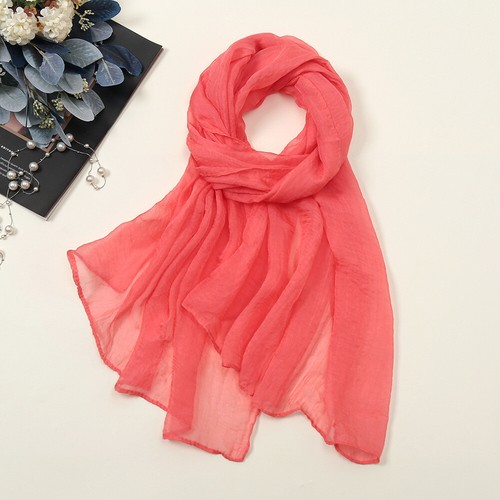 Women Long Soft Chiffon Scarf Plain Sheer Wrap Shawl Stole Neck Scarves Larg И - Picture 14 of 38