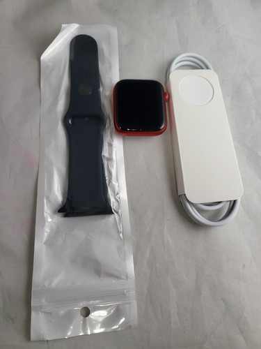 Apple Watch Series 6 44MM RED with new original Black Band H024 - Picture 2 of 9