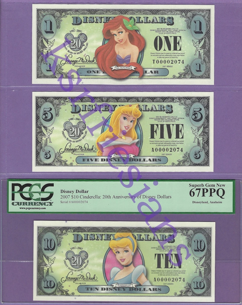 25+ Ariel Disney Dollars (1968-Now) for sale | Updated Oct 2026