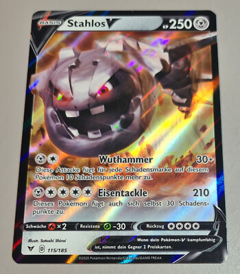 Stahlos V # 115/185 Ultra Rare Holo Farbenschock 2020 Schwert & Schild DE Mint