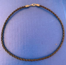 Western Cowboy/Cowgirl Jewelry Sorrel Horsehair Necklace 18"