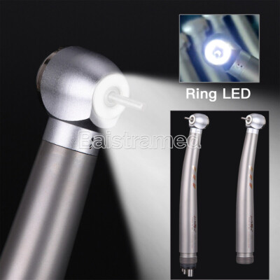 Dental E-Generator High Speed Handpiece Shadowless Ring LED Lamp Ceramic 2/4Hole