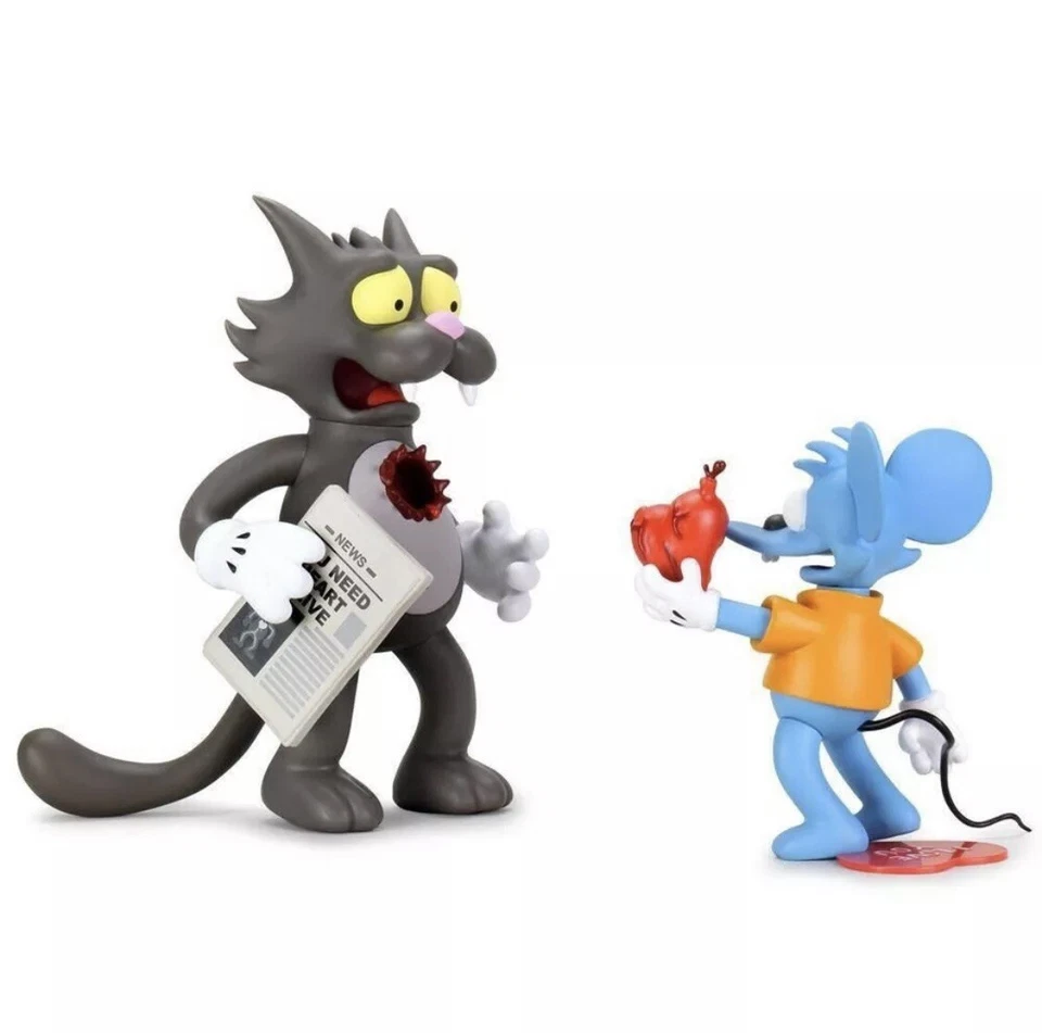 Itchy & Scratchy Collectable Vinyl Action Figures Kidrobot New The Simpsons NIB - Image 4 of 4