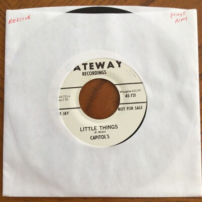 45 RPM ''LITTLE THINGS/DAY BY DAY'' CAPITOL'S - REISSUE