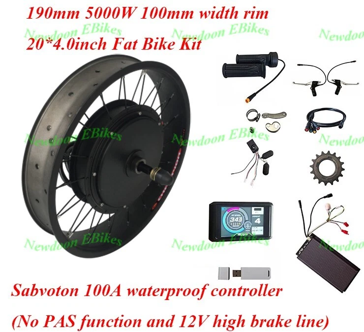 Electric bike 2024 kit 5000w
