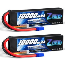 2x Zeeee 11.1V 3S batteria Lipo 120C 10000mAh EC5 Soft Shell per RC auto aereo camion