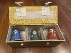 Vintage Cloisonné Bells Enamel Brass Flowers Set of 3 — photo 2