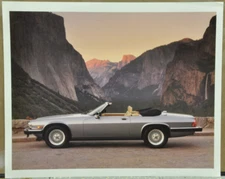 Jaguar XJS Silver Convertible Print From Jaguar Archives. Suitable for Framing