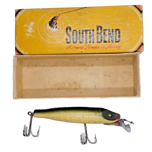 Vintage South Bend Pike Oreno Fishing Lure 957 S Box