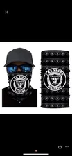 Oakland Raiders bandana/ Face Mask/ Neck Scarf/ Hair Band /Multiple Use/NFL/