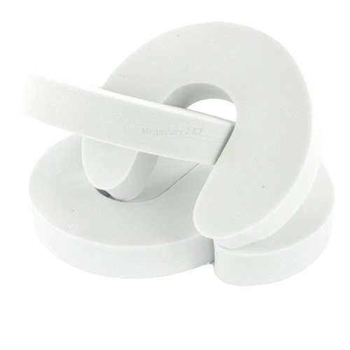 Baby Child Safety Door Guards 4pc Kids Finger Protector Stoppers Jammer White