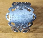 1908 ROGERS LUNT BOWLEN STERLING SILVER NAPKIN RING ENGRAVED JEANNETTE 21 GRAMS