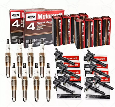 8pcs OEM Genuine DG511 Ignition Coil & Spark Plug SP546 For F150 Ford Lincoln